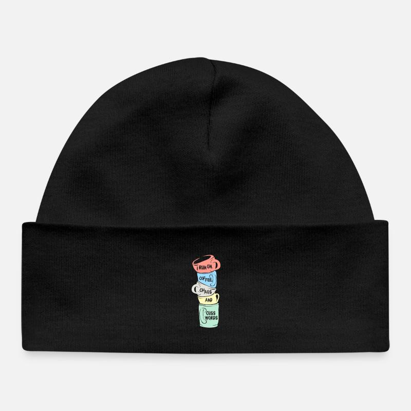 Café - Bonnet bébé bio - noir