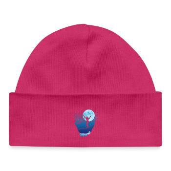 Moonlight slackline - Baby Organic Beanie - hot pink - Front