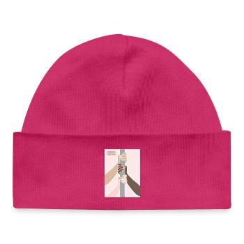 Plus forts ensemble Poledancers - Bonnet bébé bio - hot pink - Devant