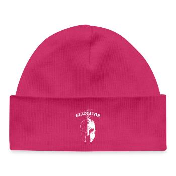 Casque de gladiateur 300 Fighter Histoire Symbole romain - Bonnet bébé bio - hot pink - Devant