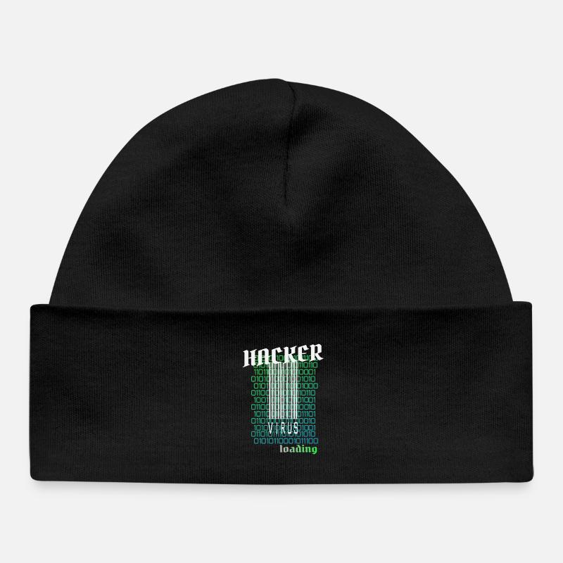 Anonymous, Hacker - Baby Organic Mütze - Schwarz