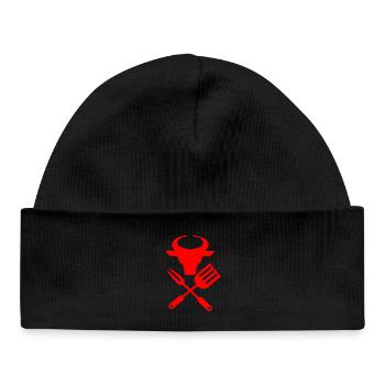 Tête de taureau Outils - Bonnet bébé bio - noir - Devant