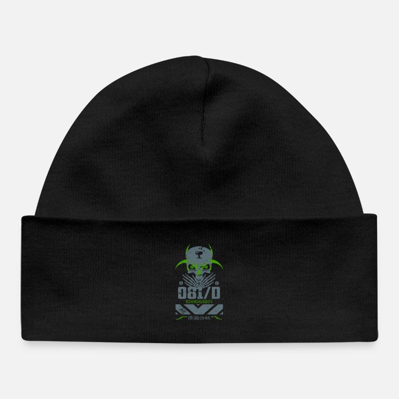 Underground Skull - Bonnet bébé bio - noir