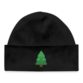 Sapin mignon - Bonnet bébé bio - noir - Devant