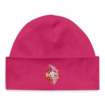 Japan Anime Maske Kitsune - Baby Organic Mütze - hot Pink - Vorne