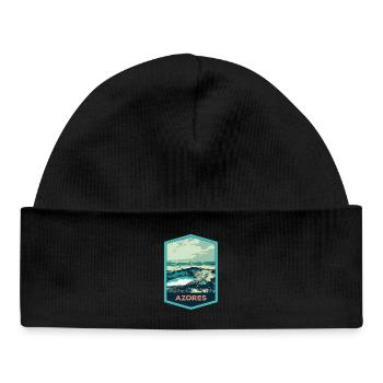 Coat of Arms Lagoon 7 Cities, S. Miguel, Azores Portugal - Baby Organic Beanie - black - Front