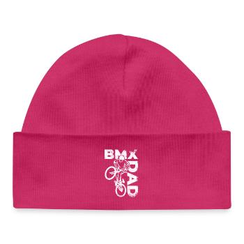 Papa BMX - Bonnet bébé bio - hot pink - Devant