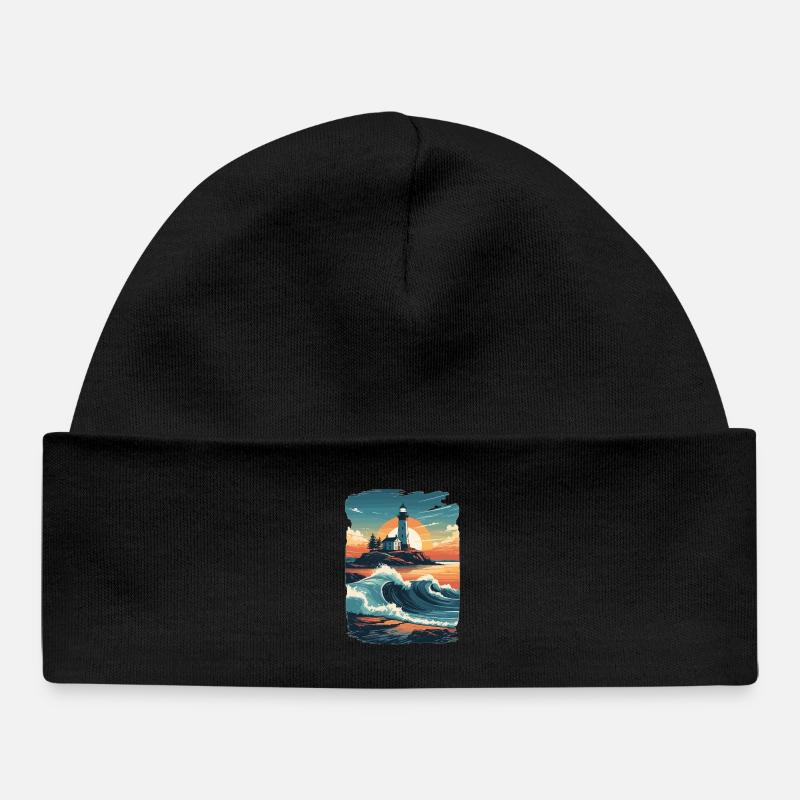 Phare - Bonnet bébé bio - noir