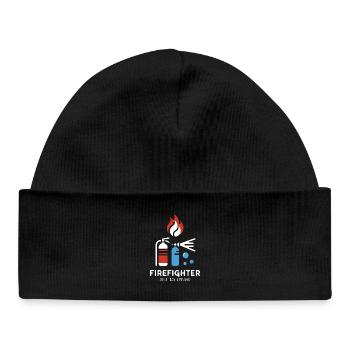 Firefighter Association More Than a Passion - Baby Organic Beanie - black - Front