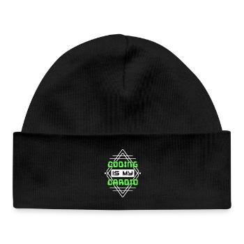 Developer Statement Code Scripting Web Developer - Baby Organic Beanie - black - Front