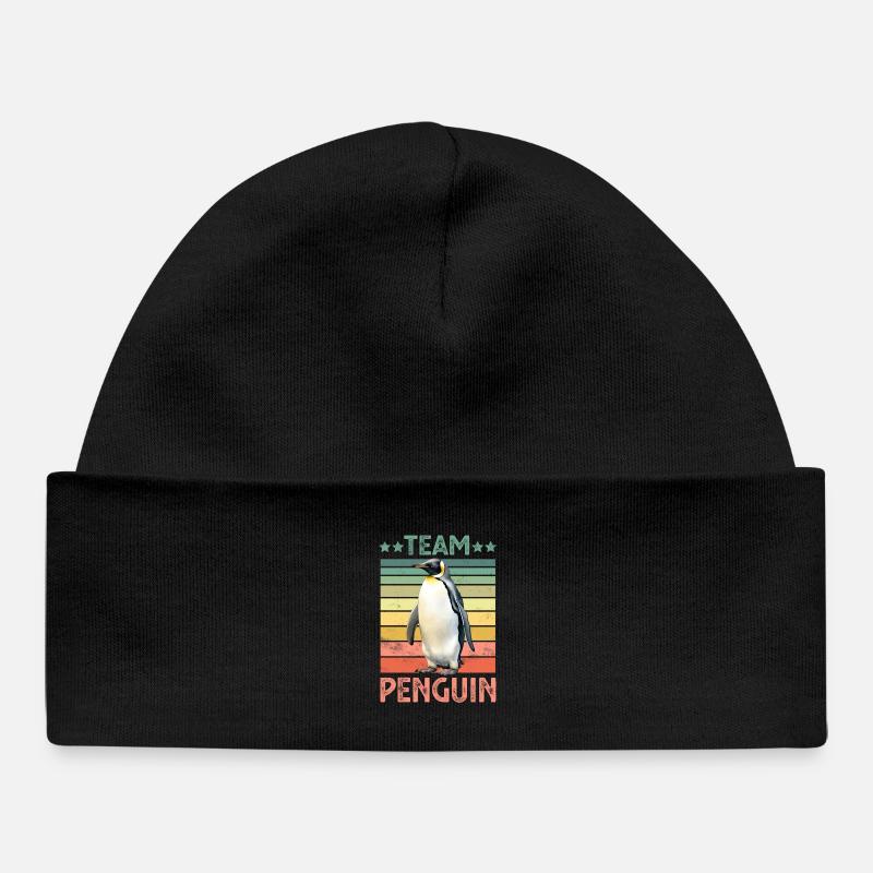 Pingouin Pingouin Empereur Pingouin - Bonnet bébé bio - noir