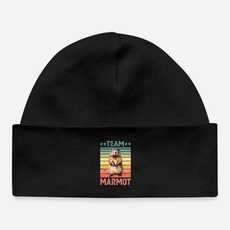 Marmotte - Bonnet bébé bio - noir