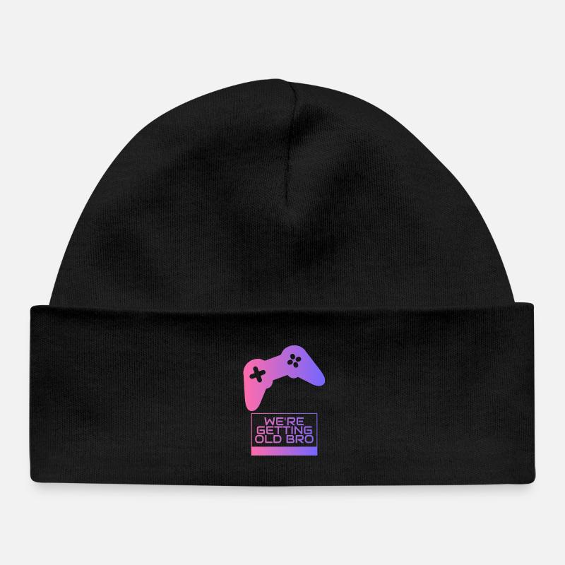 On devient vieux, frère gamer - Bonnet bébé bio - noir