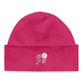Stay in Your Orbit, Bro - Baby Organic Mütze - hot Pink - Vorne