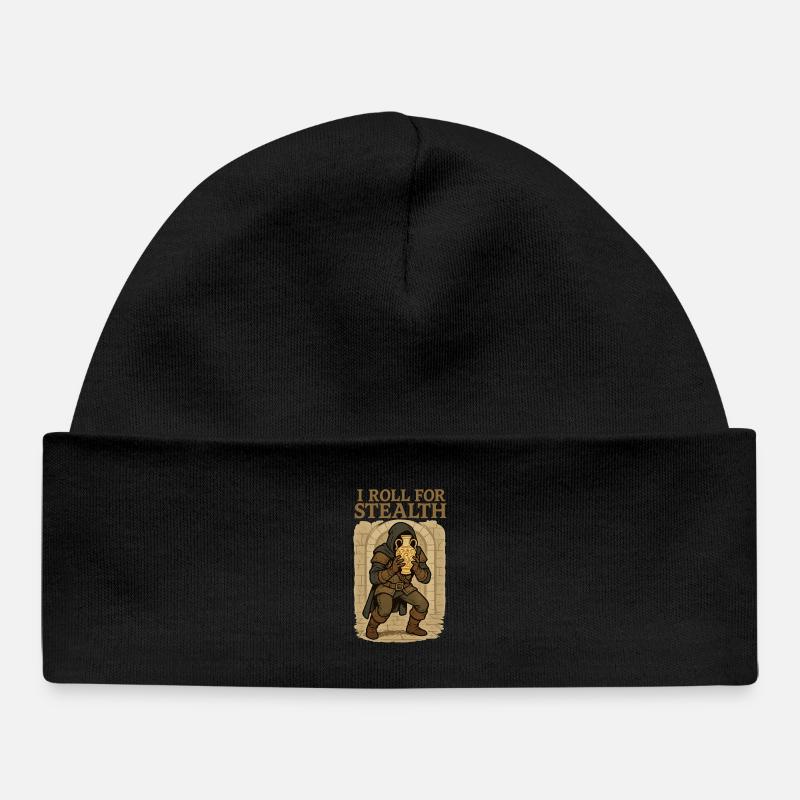 Je roule pour un voleur furtif avec un vase - Bonnet bébé bio - noir