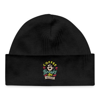 coffee break - Baby Organic Beanie - black - Front