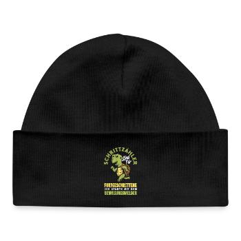 Podomètre? J’utilise le détecteur de mouvement - Bonnet bébé bio - noir - Devant