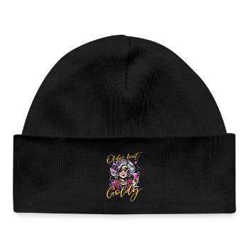 Oldie But Goldy Strong And Stylish - Baby Organic Beanie - black - Front