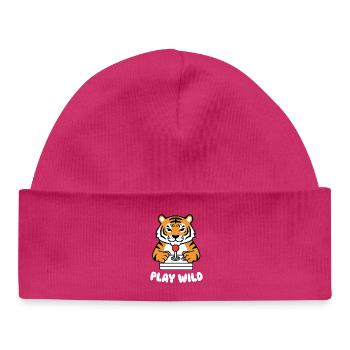 Tiger Arcade Jouer à la mode - Bonnet bébé bio - hot pink - Devant