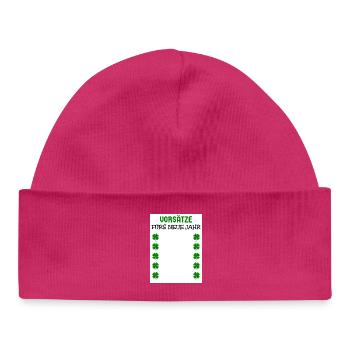 New Year's Resolutions New Year's Eve New Year Shamrocks - Baby Organic Beanie - hot pink - Front