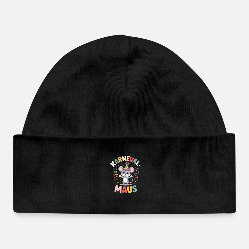 Carnival Mouse Cologne Carnival Mouse - Baby Organic Beanie - black