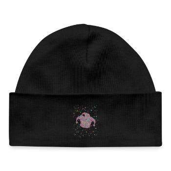 Confettis Jeck Hat Costume de Carnaval - Bonnet bébé bio - noir - Devant