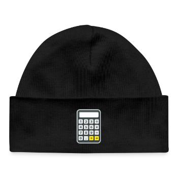 Calculatrice Costume Carnaval Nerd - Bonnet bébé bio - noir - Devant