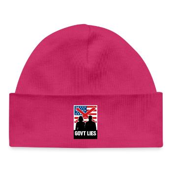 Le gouvernement mensonge - Bonnet bébé bio - hot pink - Devant