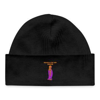 Orange Is The New Sacrée Vierge Marie - Bonnet bébé bio - noir - Devant