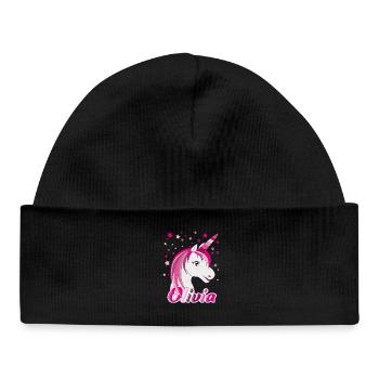 Olivia Einhorn, maiden name - Baby Organic Beanie - black - Front