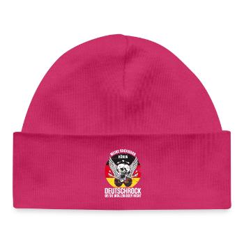 Meine Nachbarn hören Deutschrock - Baby Organic Mütze - hot Pink - Vorne