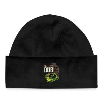 Dub Reggae Soundsystem Turntable - Baby Organic Beanie - black - Front