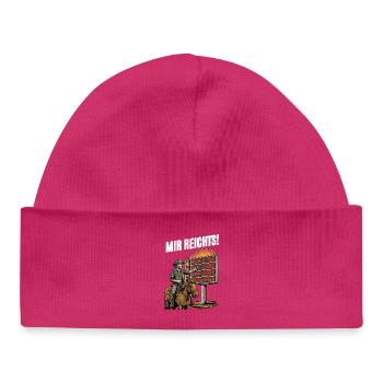 Tanken Sprit Preis - Baby Organic Mütze - hot Pink - Vorne