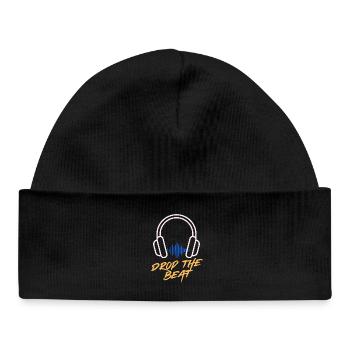 Waveform Drop the beat headphones - Baby Organic Beanie - black - Front
