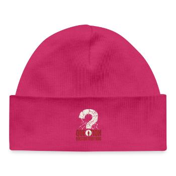 question everything - Baby Organic Beanie - hot pink - Front