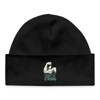 Fort et doux - Bonnet bébé bio - noir - Devant