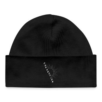 CONNECTION – Universal Energy - Baby Organic Beanie - black - Front