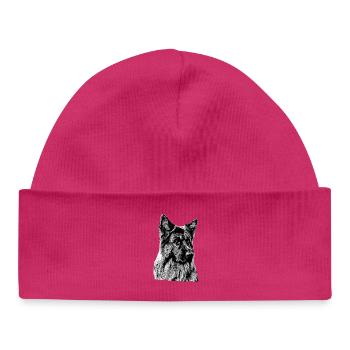 Schäferhund Deutscher Schäferhund German Shepherd - Baby Organic Beanie - hot pink - Front