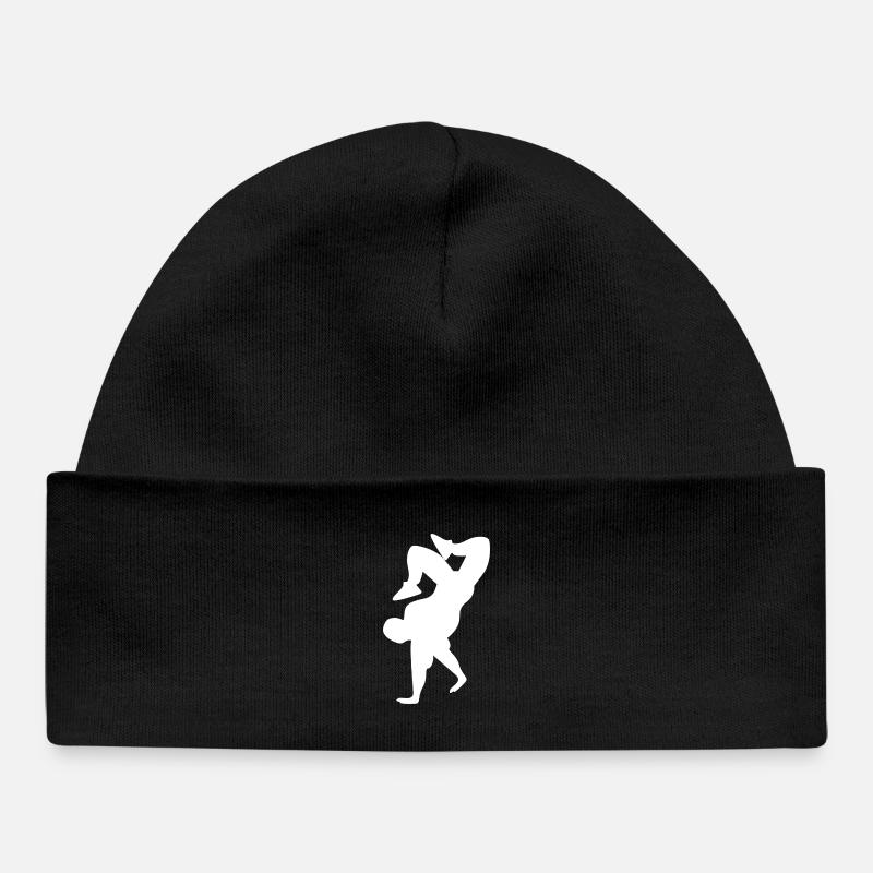 Breakdance - Bonnet bébé bio - noir