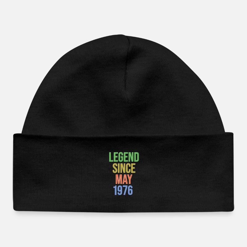 Légende Depuis mai 1976 - Bonnet bébé bio - noir