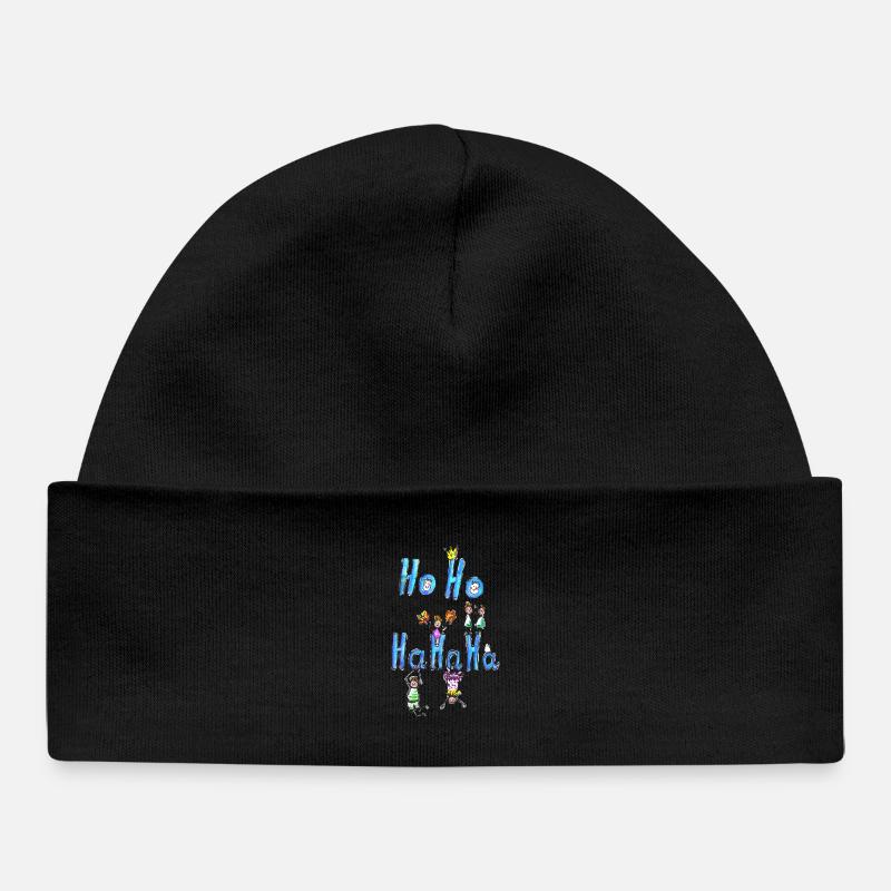 Hoho Hahaha - Bonnet bébé bio - noir