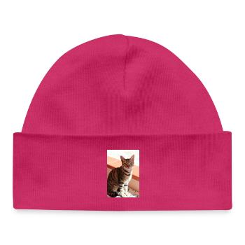 Katze Kätzchen - Baby Organic Mütze - hot Pink - Vorne