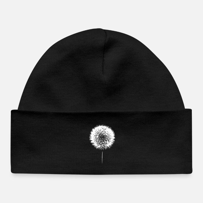 Pissenlit Graines de Pissenlit - Bonnet bébé bio - noir