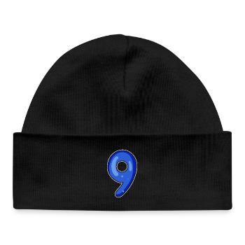 9 - Baby Organic Mütze - Schwarz - Vorne