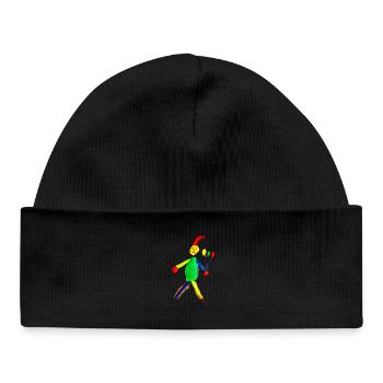 Jumping jack - Baby Organic Beanie - black - Front