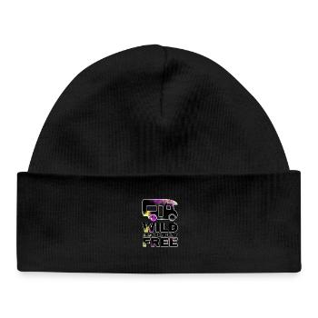 Liberté du campeur - Bonnet bébé bio - noir - Devant