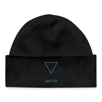 Water Element - Baby Organic Beanie - black - Front