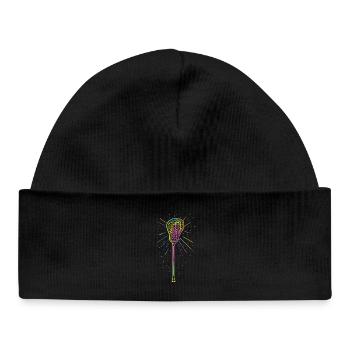 Bâtons de crosse - Bonnet bébé bio - noir - Devant