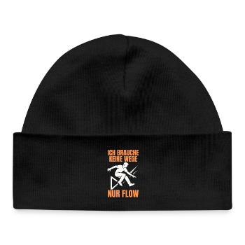 Parkour Jump - Design urbain dynamique - Bonnet bébé bio - noir - Devant