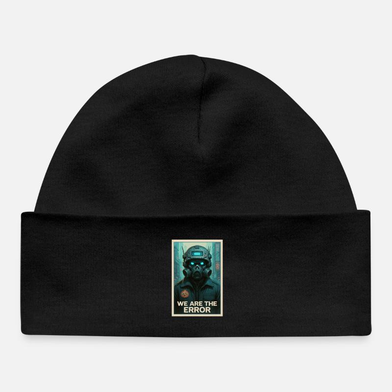 WE ARE THE ERROR - Baby Organic Beanie - black